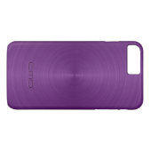 Glanzende Metallic Paarse Ontwerp Roestvrij staalb Case-Mate iPhone Case (Achterkant (Horizontaal))