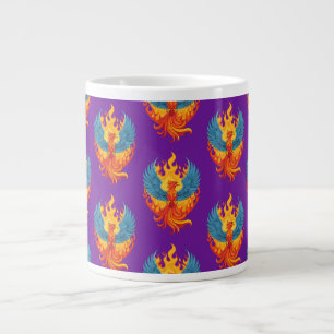 Glanzende mythologische Fantasy Phoenix-vogel Extra Grote Beker