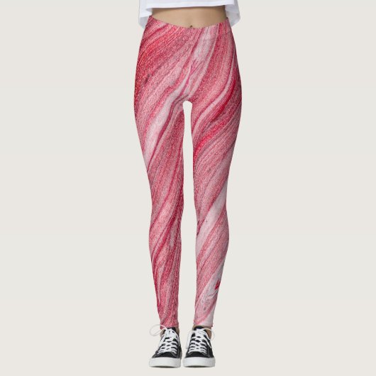 Glanzende nagellak: getextureerde achtergrond leggings (Voorkant)