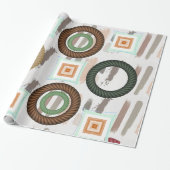 Glanzende omlooppapiercirkel cadeaupapier (Uitgerold)