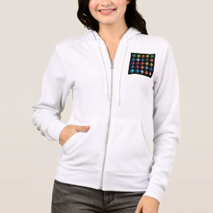 Glanzende Pijlenset Levendige Richtingaanduidingen Hoodie