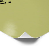 Glanzende Poster Perfect Poster (Hoek)
