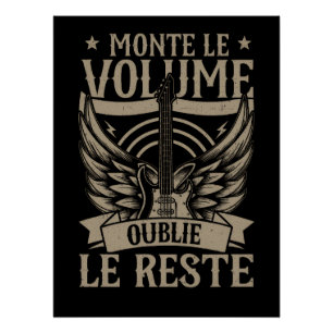 Glanzende Rock Music poster Perfect Poster