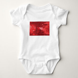 glanzende rode sequenties romper