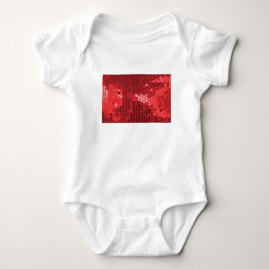glanzende rode sequenties romper (Voorkant)