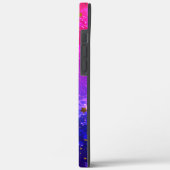 Glanzende Roze Blauwe Achtergrond Case-Mate iPhone Case (Achterkant / Links)