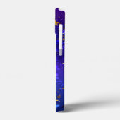 Glanzende roze blauwe achtergrond Case-Mate iPhone case (Achterkant / Links)