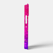 Glanzende roze blauwe achtergrond Case-Mate iPhone case (Achterkant / Rechts)