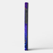 Glanzende Roze Blauwe Achtergrond Case-Mate iPhone Case (Achterkant / Links)