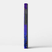 Glanzende roze blauwe achtergrond Case-Mate iPhone case (Achterkant / Links)