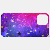 Glanzende roze blauwe achtergrond Case-Mate iPhone case (Achterkant / Rechts)