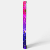 Glanzende roze blauwe achtergrond samsung galaxy hoesje (Linkerkant)