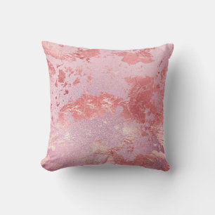Glanzende Roze Glitterende Metalen Folie Kussen