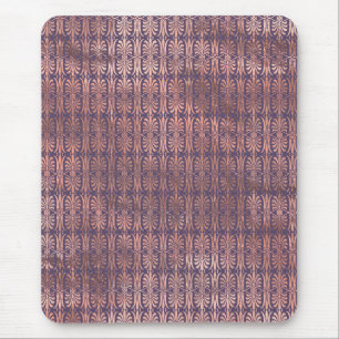 Glanzende roze gouden folie en lavendel Art Deco Muismat