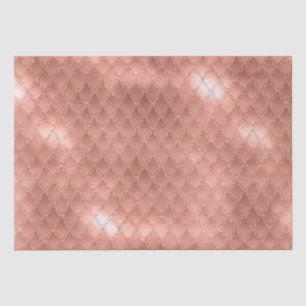 Glanzende Roze Gouden Glitter Draak Schubben Tissuepapier