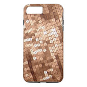 Glanzende Sparkly Koper gekleurde pailletten Case-Mate iPhone Case (Achterkant)