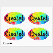 Glanzende Sticker met Spletters Verven (Vel)