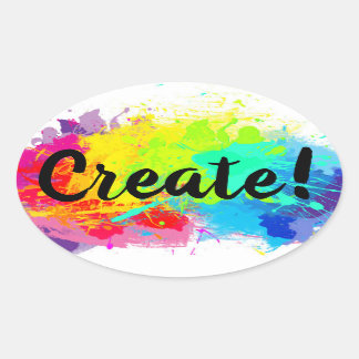 Glanzende Sticker met Spletters Verven