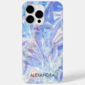 Glanzende Verfrommelde Folie Iridescent Wrap Custo Case-Mate iPhone Case (Achterkant)