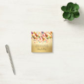 Glanzende verjaardagswensen post-it® notes (Kantoor)