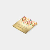 Glanzende verjaardagswensen post-it® notes (Schuin)