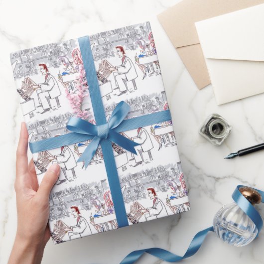 Glanzende vingers inpakpapier (Geschenken)