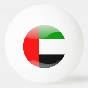 Glanzende vlag van de Verenigde Arabische Emiraten Pingpongballen