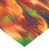 Glanzende vlek van rood naar oranje, een beetje gr korte tafelloper (Hoek)