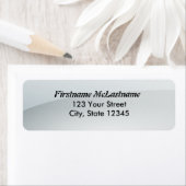 Glanzende witte adresetiketten etiket (Insitu)