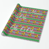 Glanzende wrapping Paper Viva Mexican Ole Ola Cadeaupapier (Uitgerold)