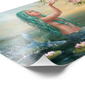 glanzende zeemeermin foto afdruk (Hoek)