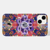 Glanzende Zen Lotus Case-Mate iPhone Case (Achterkant (horizontaal))