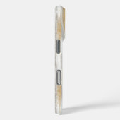 Glanzende zilveren gouden strepen witte cupcake bo Case-Mate iPhone case (Achterkant / Rechts)