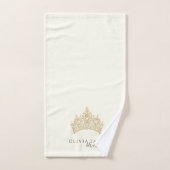 Glanzrijke ivoor gouden persoonlijke badhanddoek  bad handdoek (Handdoek)