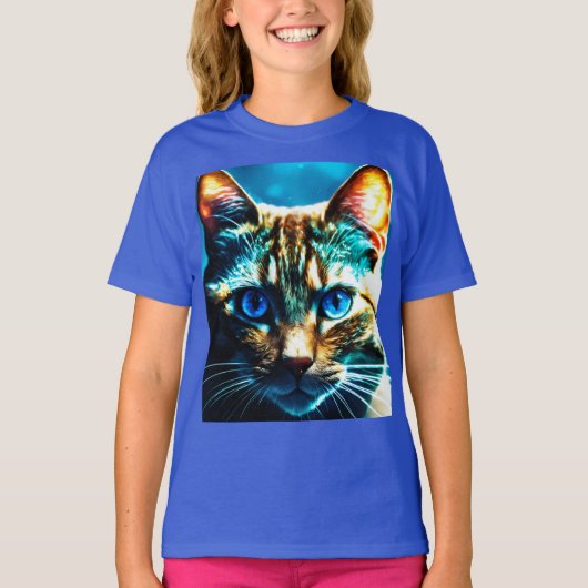 Glare of the Night - Kids Basic Cat T-Shirt (Devant)