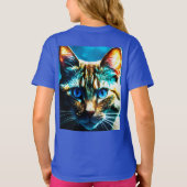 Glare of the Night - Kids Basic Cat T-Shirt (Dos)