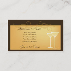 Glas С hampagne-Visitekaartjes Visitekaartje