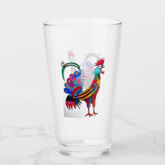 Glas 010 - Rooster (Voorkant)