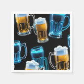 Glas Bier Mokken Servet (Voorkant)