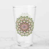 Glas Cup bloem mandala ontwerp (Achterkant)