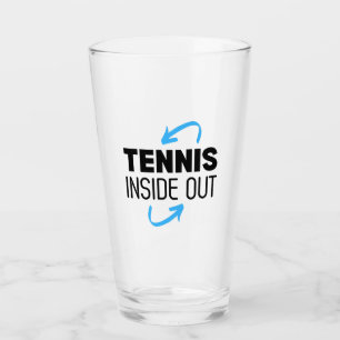 Glas Cup Tennis Binnenstebuiten