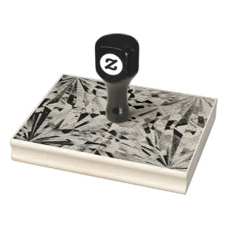 Glas Diamant 4"x 5"Rubberzegel Rubberstempel