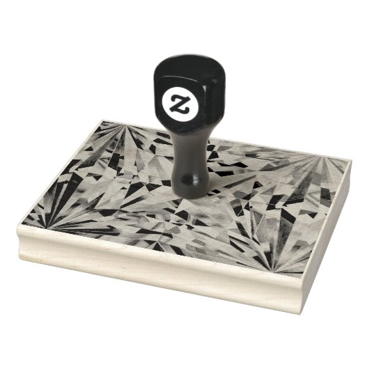 Glas Diamant 4"x 5"Rubberzegel Rubberstempel (Stempel)