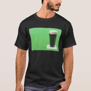 Glas donker bier t-shirt