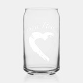 Glas Drinkware Moon Hearts (Voorkant)