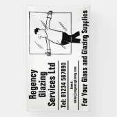 Glas en Glazenmaken Spandoek (Verticaal)