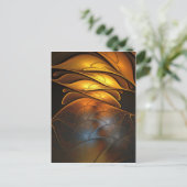 Glas en goud briefkaart (Staand voorkant)