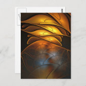 Glas en goud briefkaart (Voorkant / Achterkant)