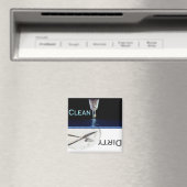 Glas en Schone en Vuile Vaatwasser Magneet (Insitu (Vaatwasser))