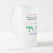 glas - geen laarzen matglas bierpul (Voorkant links)